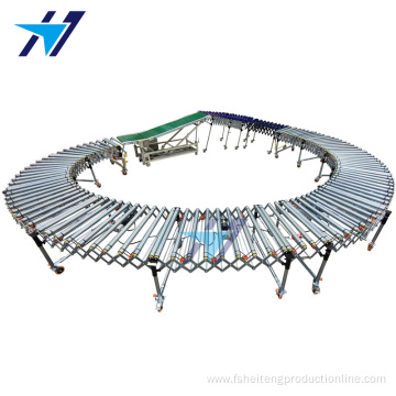 Container loading telescopic drum line